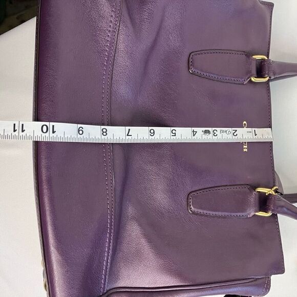 COACH 25201 Legacy Candace Carryall Tote Burgundy Purple - Picture 10 of 16